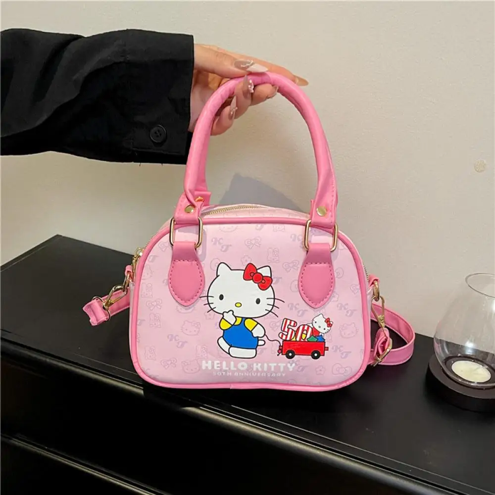 

Miniso Cute Hellokitty Cartoon Handbag A Fashionable and Versatile Commuter Single Shoulder Crossbody Bag for Girls