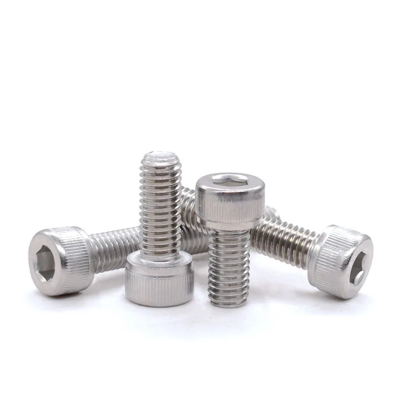 10Pcs Coarse thread UNC 1/4-20*L  Hex Hexagon Socket Cap Allen Head Screw /BoltHex Hexagon  Socket Button Head Round Screw