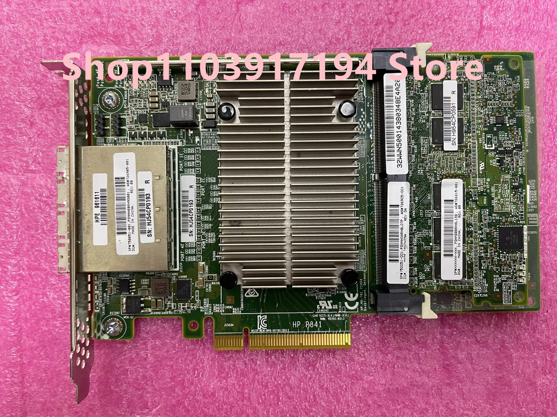 FOR HP P841 Array card 4GB cache 726905-001 750051-001