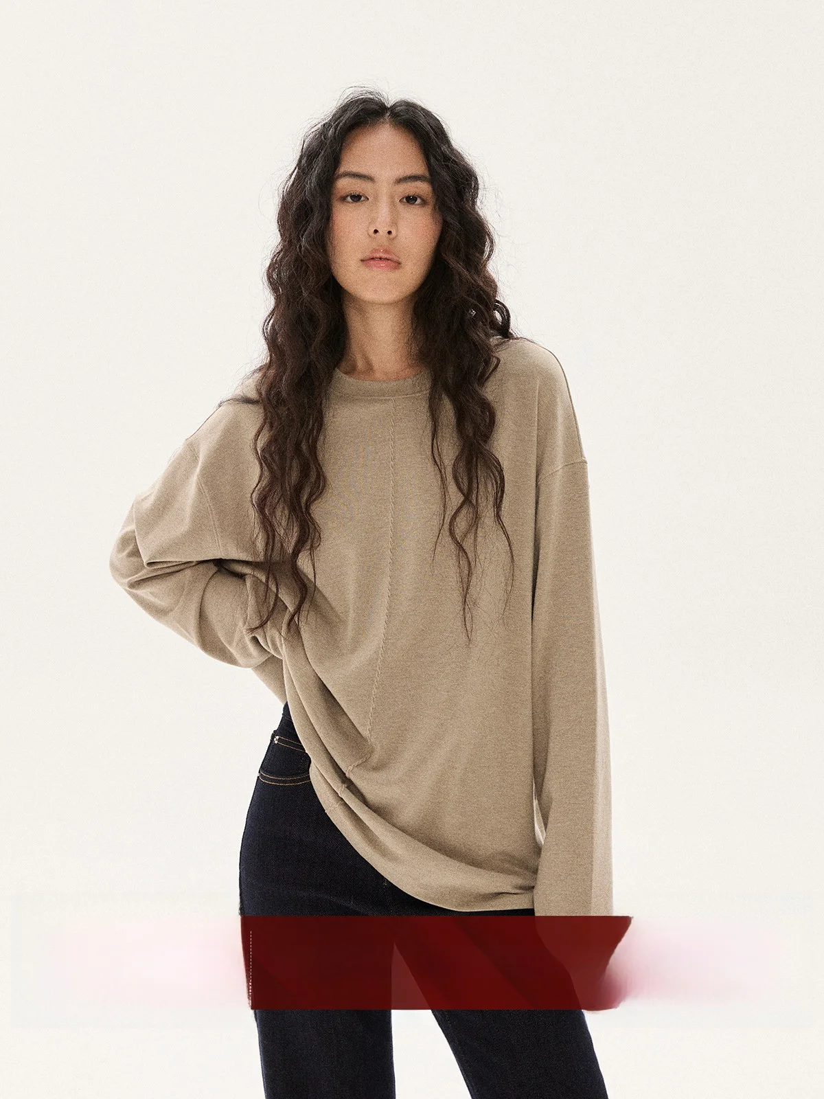 

Ultra Soft Brued Skin-Friendly Warm No Prure Special Knot Twist Middle S Autumn Winter Base T-irt Women's Faion