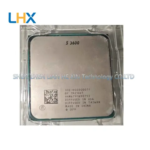R5 3600 3.6 GHz 2 7NM 65W L3=32M 100-000000031 Socket AM4 CPU Processor