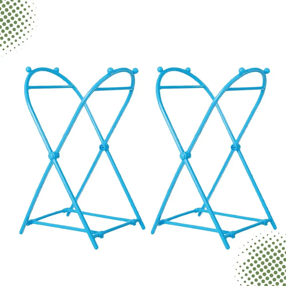 

2Pcs Foldable Rubbish Bag Rack Kitchen Hanging Rack Garbage Bag Holder Non Slip Ball Storage Shelf for Home Bathroom Outdoor