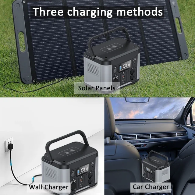 Lithium Portable Power Station 300W Solar Generator Portable Station power for camping and motor home and boat