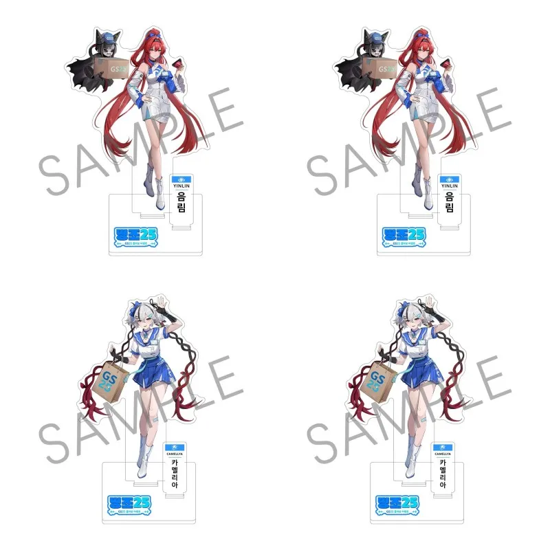 15CM Hot Game Wuthering Waves Figures Yinlin Camellya Cosplay Acrylic Stand Model Plate Desk Decor Standing Sign Fans Gifts