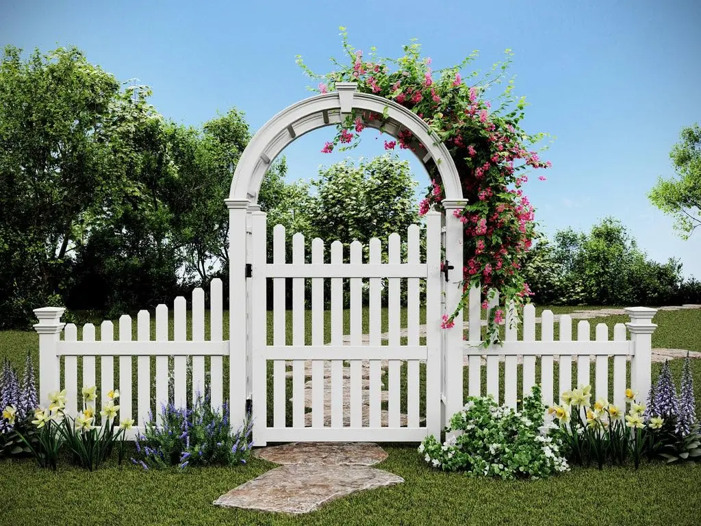 

Deluxe Arbor with 60in Gate & Wings, Custom