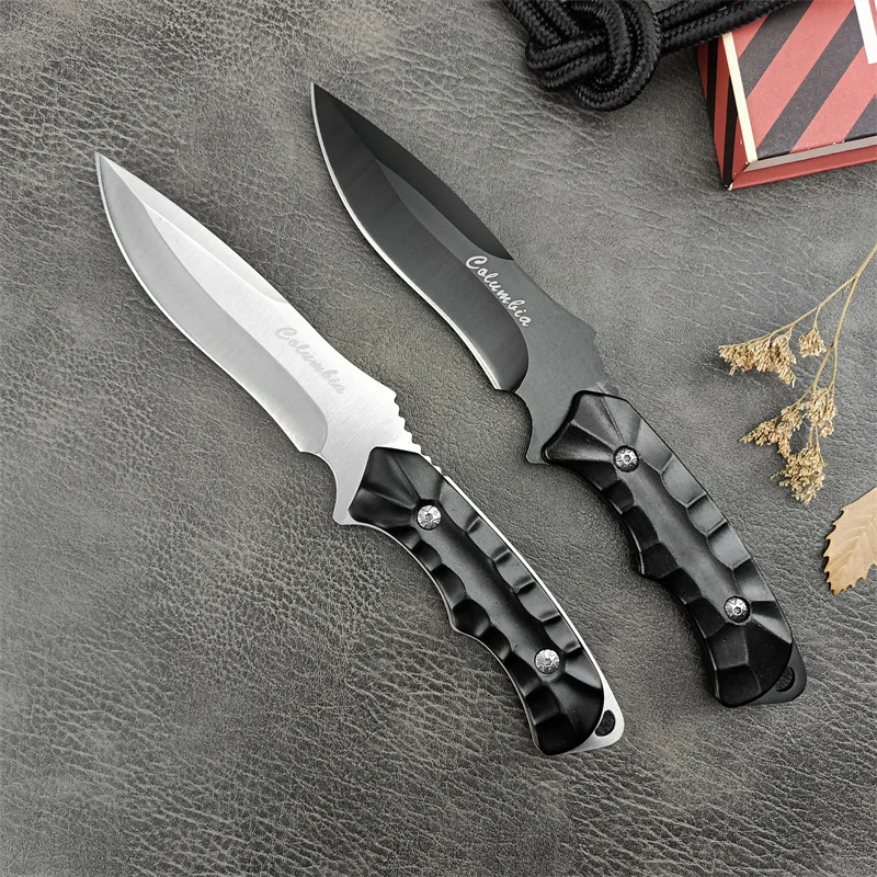 k603 aluminum handle 5Cr13Mov steel treated Outdoor Camping Survival Rescue Tactical Hunting EDC Straight Knife Gift Series