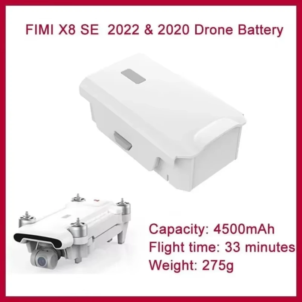 

For FIMI X8SE 2020 2022 Drone Battery 4500mAh Lipo Intelligent Flight Battery For X8 Series Accessories.