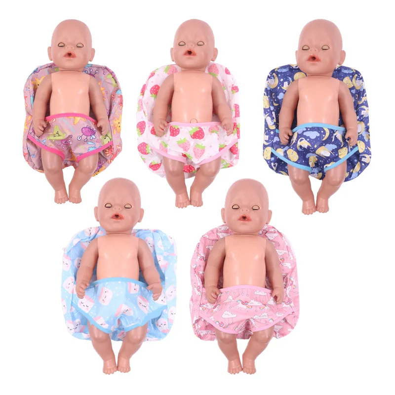 Doll Backpack Unicorn Printed Handbag For 18inch American Doll&43Cm Born Baby Doll Clothes Accessories Storage,OG Girl's Gifts