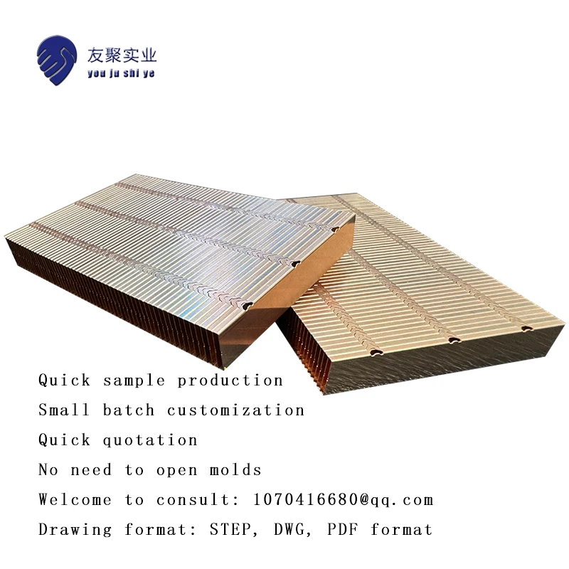 OEM Custom Skiving Fin Heat Sink Copper Pipe Heatsink Radiator Heatpipe Cooling for Cooler