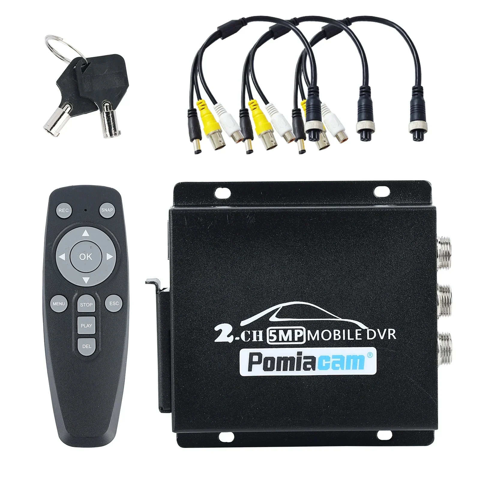 Il più recente MINI dvr mobile 2CH HD 1080P in tempo reale DVR SD a 2 canali supporta mini veicolo DVR da 128 GB/CVBS/AHD 5.0MP con telecomando
