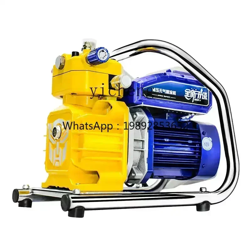 small portable latex paint spraying machine automatic airless electric high pressure paint