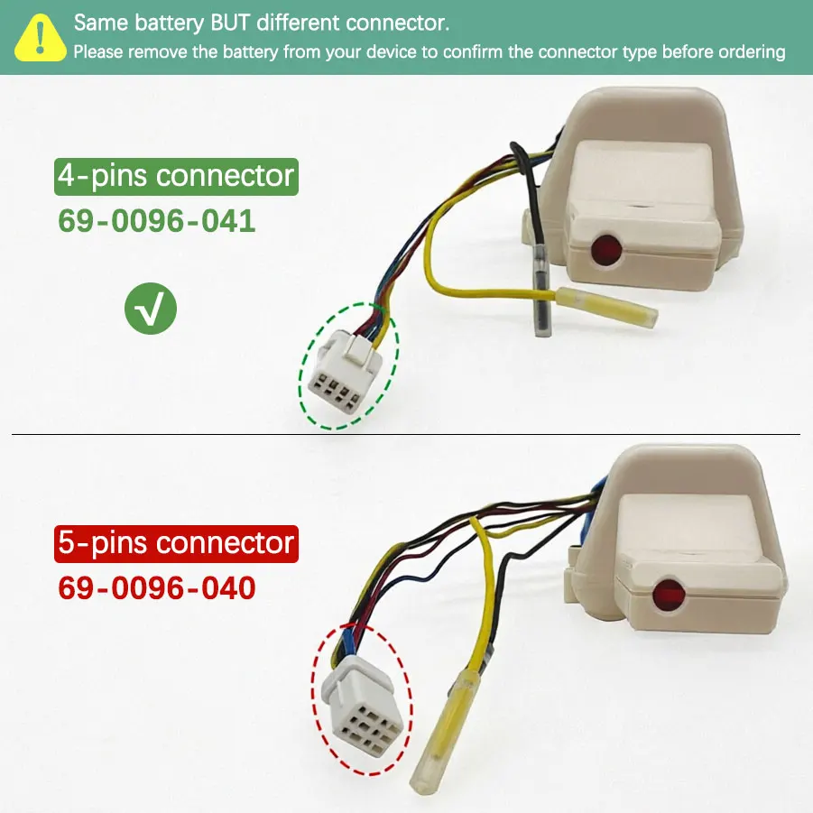 2500mAh CrossWave Cordless Max Original Battery 69-0096-041 4-Wires 36V for Bissell CrossWave Cordless P2921 2551 2590 2593