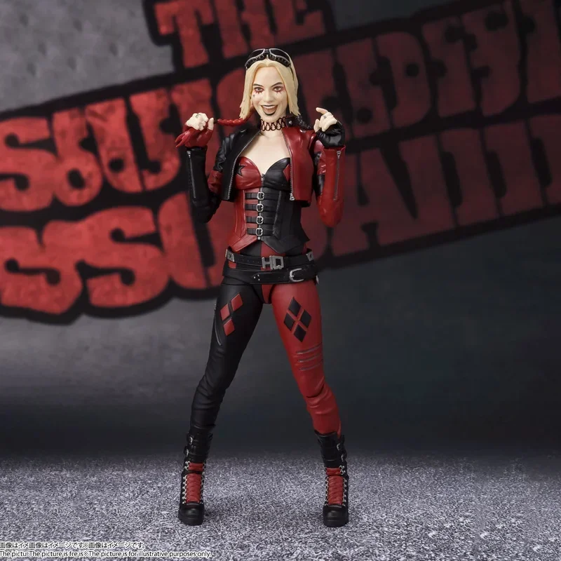 Bandai-S.H.Figuarts SHF Figura de Ação Anime, Harleen Quinzel, Esquadrão Suicida, Brinquedo Modelo Colecionável, Presentes para Crianças, Genuíno, Em Estoque