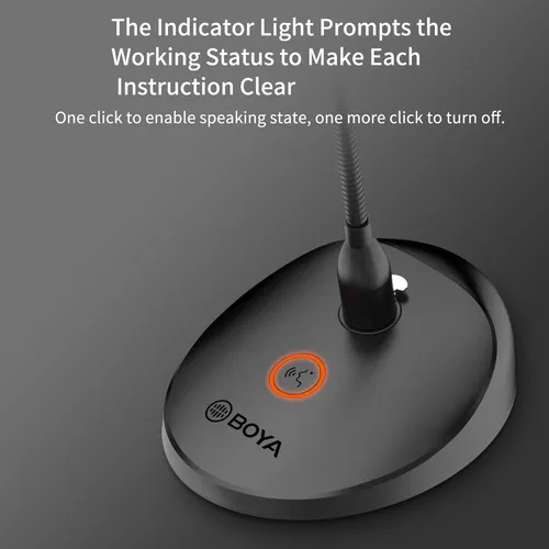 Imagen 2 del producto BOYA BY-GM18CB XLR cardioide con cable, micrófono de cuello de cisne de escritorio para ordenador, PC, estudio, conferencias de voz, vídeo, reunión en vivo
