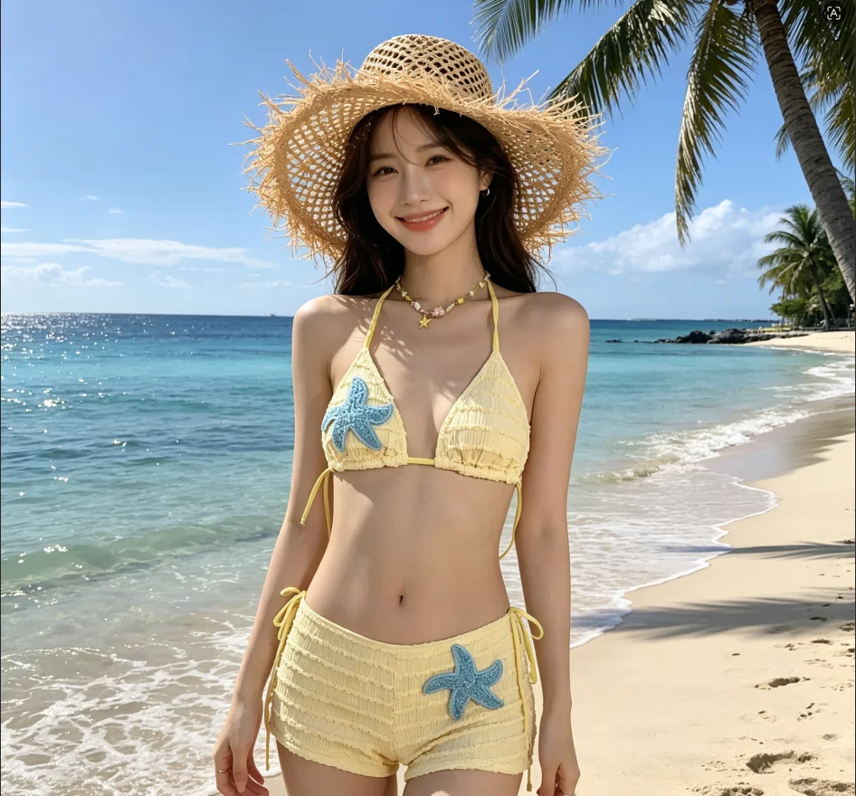 WackDaria Women Two Pieces Swimsuit Set Knitted Starfish Bandage Sexy Bikini Set купальник слитный Maillot De Bain Femma