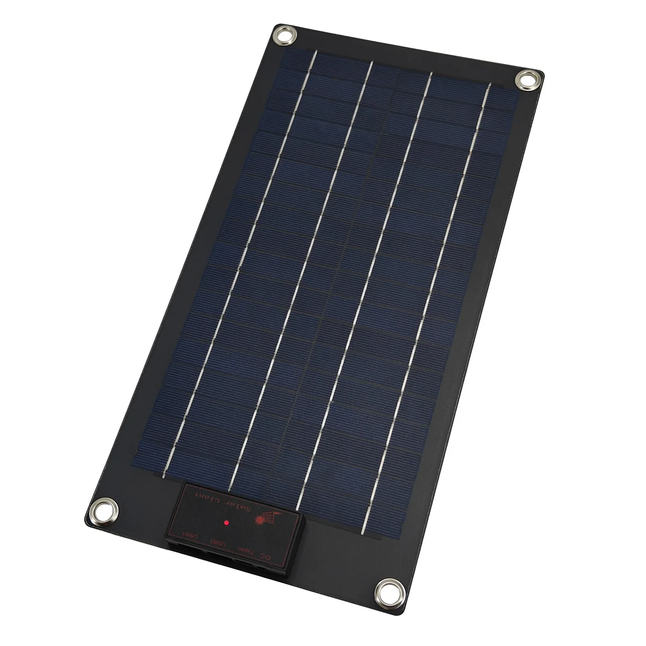 Mobile Power Bank Photovoltaic New Energy 360 * 185 Polycrystalline 10w 20v Black Frosted Solar Panel