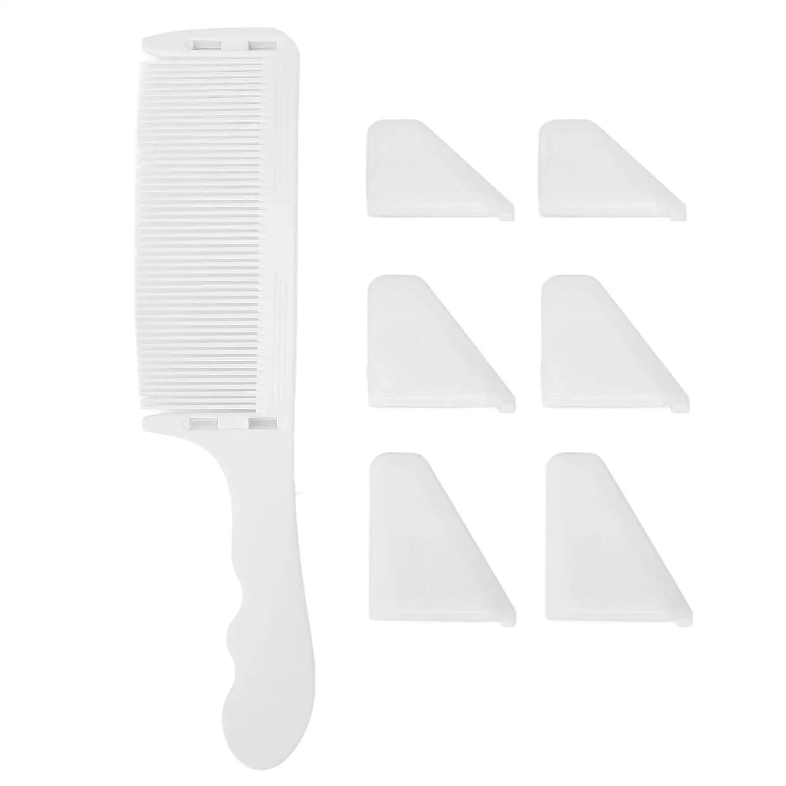 Ergonomic Curved Barber Cutting Comb - Professional S Arc Round Teeth Comb for flat Top Haircuts