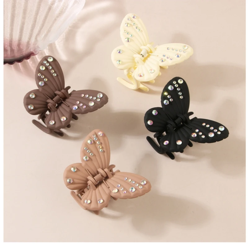 The New Advanced Rhinobar Butterfly Grip Cross-Border Hair Accessories Korean Version Simple Back Hair Shark Clip