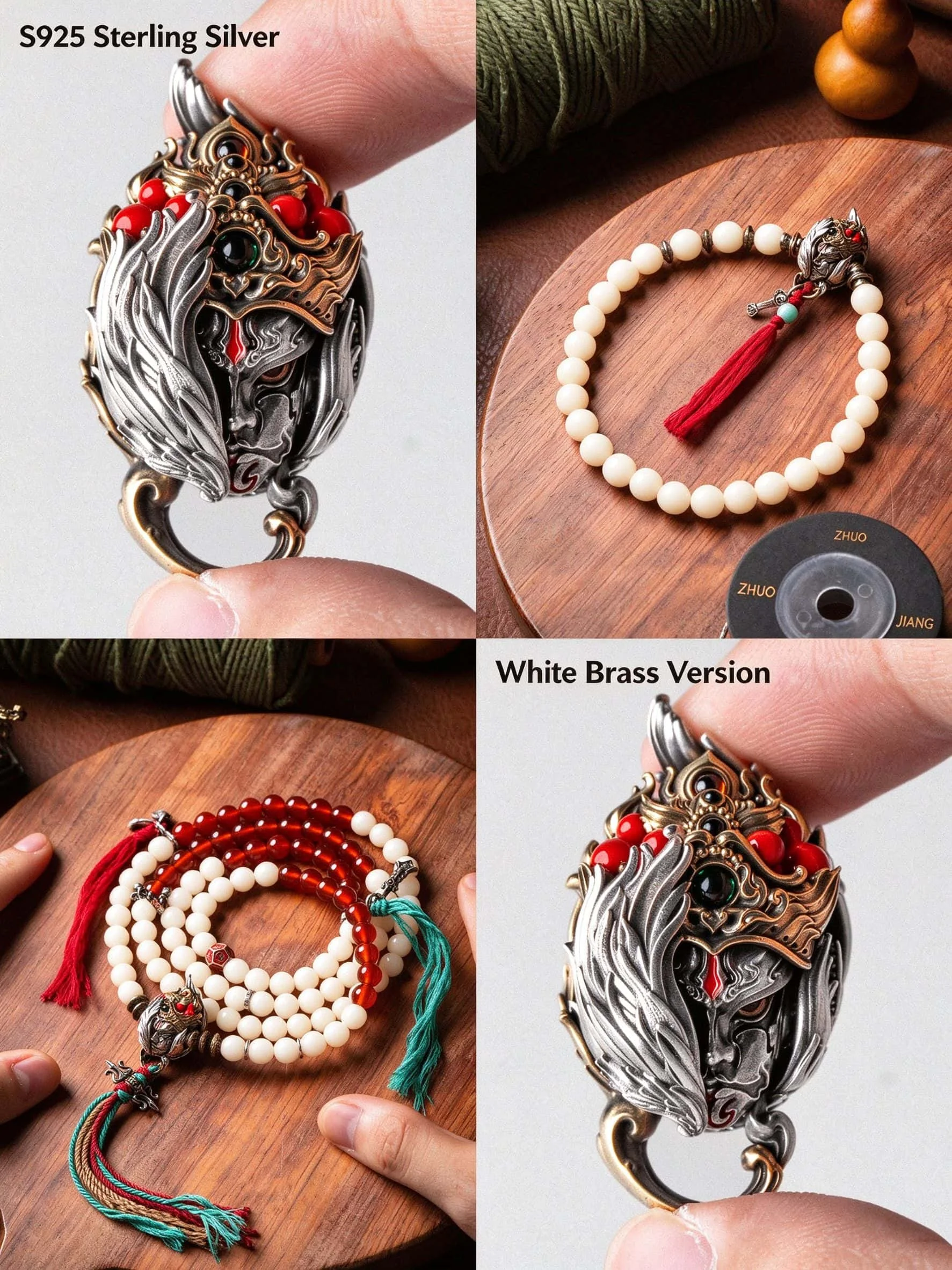 Chinese Opera Face Changing Keychain Hand-Painted Enamel Mythical Deity Pendant Vintage Metal Car Hanging Ornament Bag Charm Tra