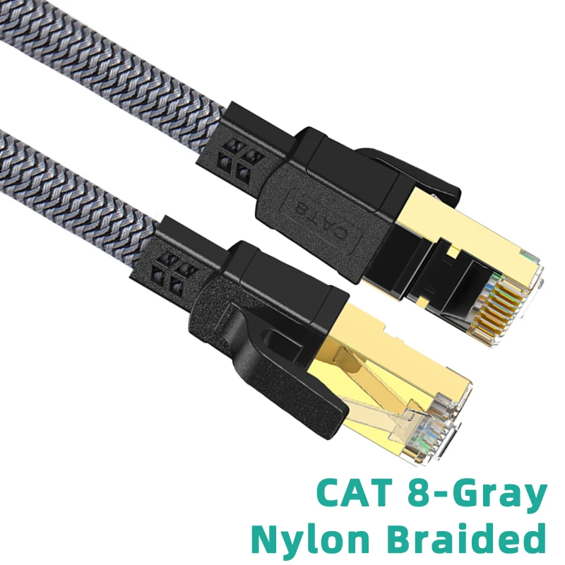 Variant: CAT 8 Gray Nylon