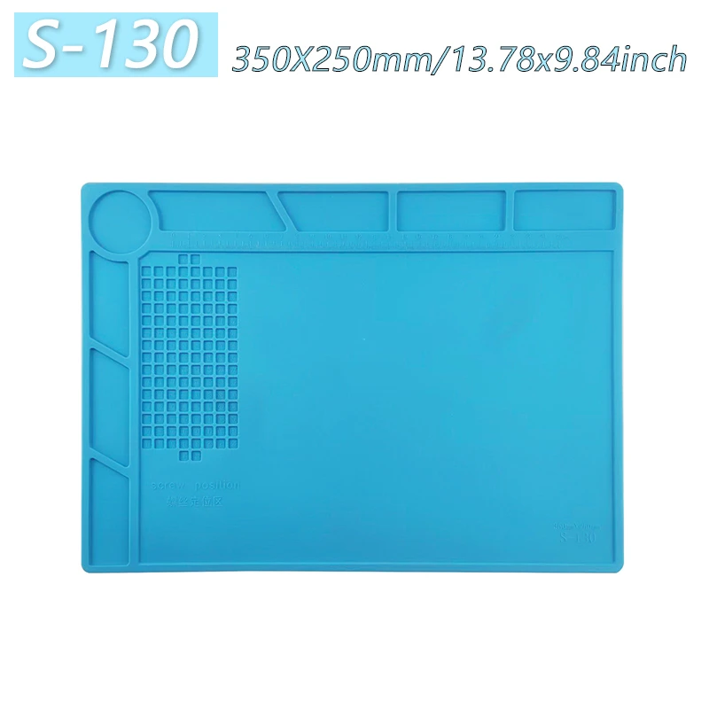 Magnetic Mat Silicone Repair Mat Circuit Board Soldering Pad Heat Resistant 932°F Anti-Static for ESD Iron Phone Repair Tool Set