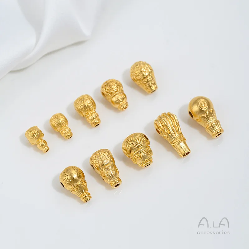 Vietnam Sand Gold Accessories Three-way Buddha Head Lotus Faceless Integrated DIY Handmade Beaded Cultural Play Materials