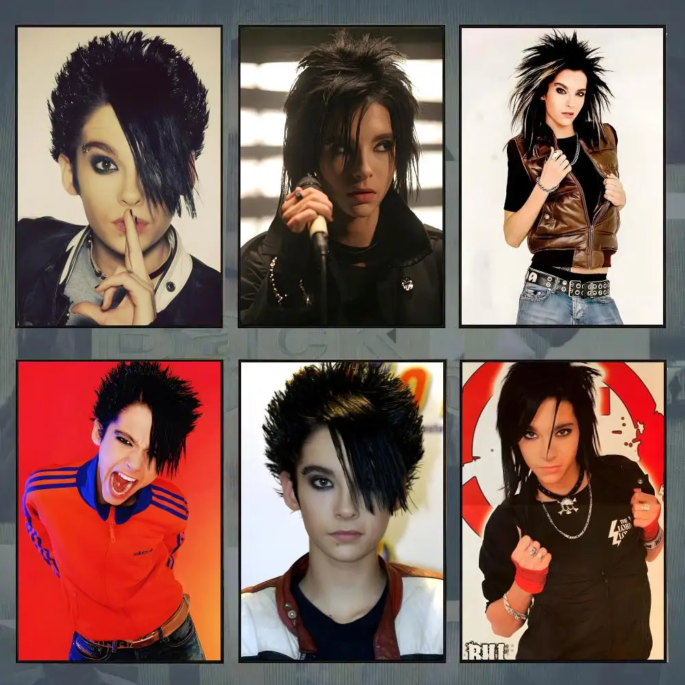Singer B-Bill Kaulitz Poster Room Decor Home Wall Art Printing Waterproof Garage Bed Room Posters Gift