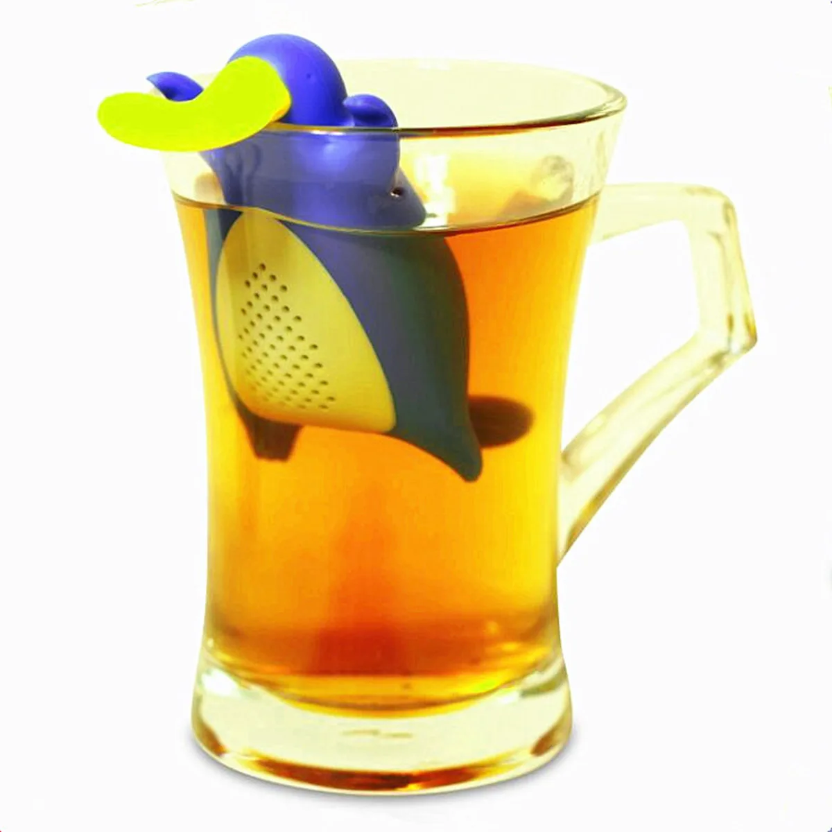 

Silicone Tea Infuser Blue Animal Loose Leaf Strainer Fine Clean Bpa Gadget Cartoon Shape For Tea