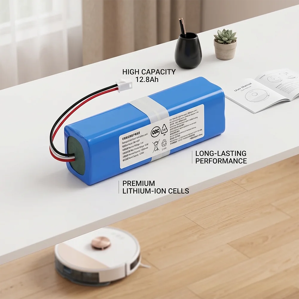 14.4V Li-ion Replacement Battery Pack for HONITURE Q6 Q6 Pro SE Zoozee Z50 for Haier TAB-T530S for Philips FC8972 Robot Vacuum