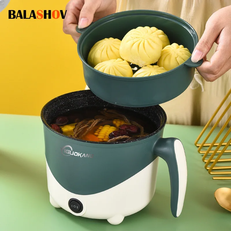 Multifunction Mini Electric Rice Cooker Non-stick Pan Flat Multicooker Appliances for The Kitchen Pots Offers 1-2 People Hot Pot