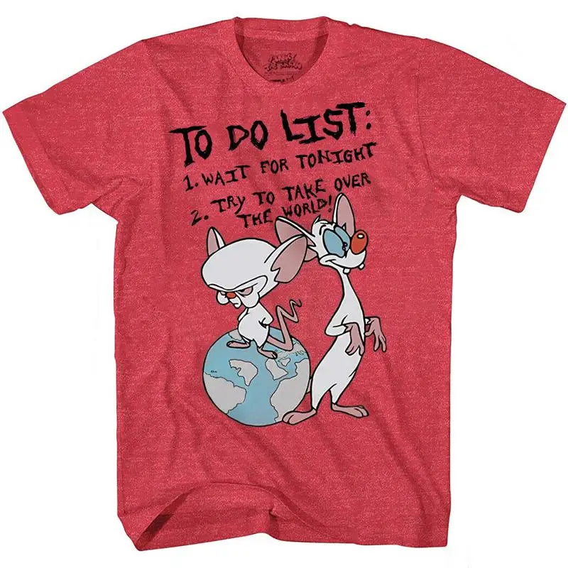 Camiseta con lista de hacer Pinky y el cerebro