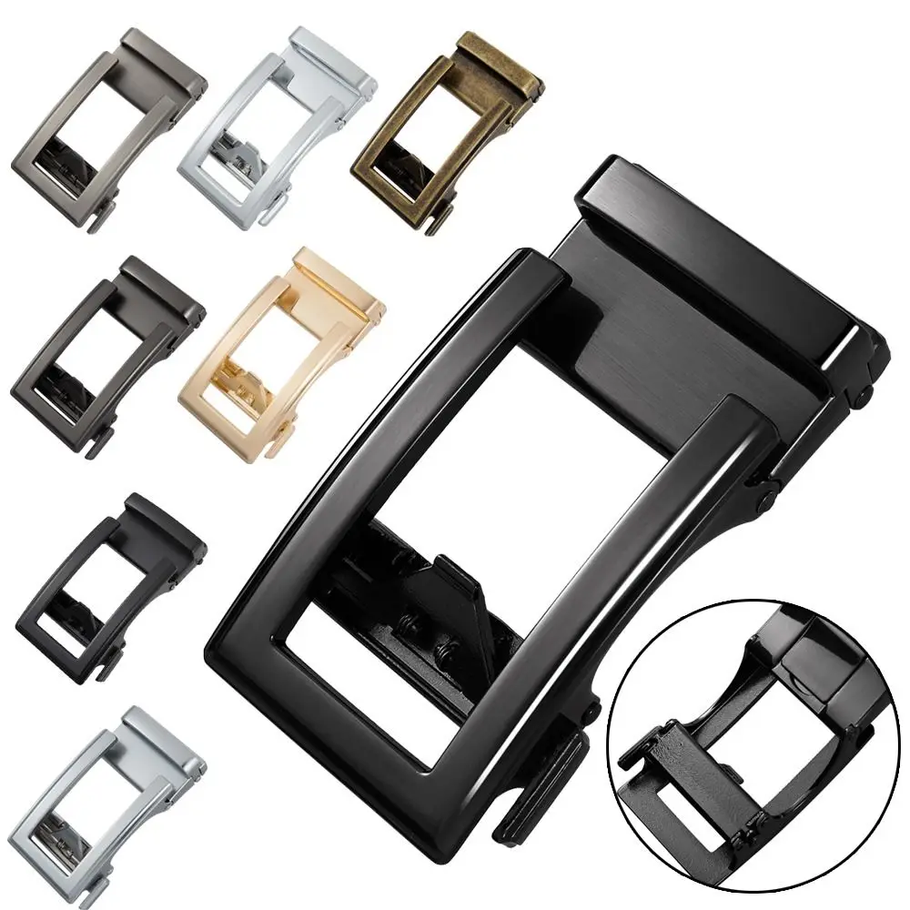 Casual Holeless Replacement End Bar 36mm Buckle Belt Automatic Buckles Classic Waistband Head