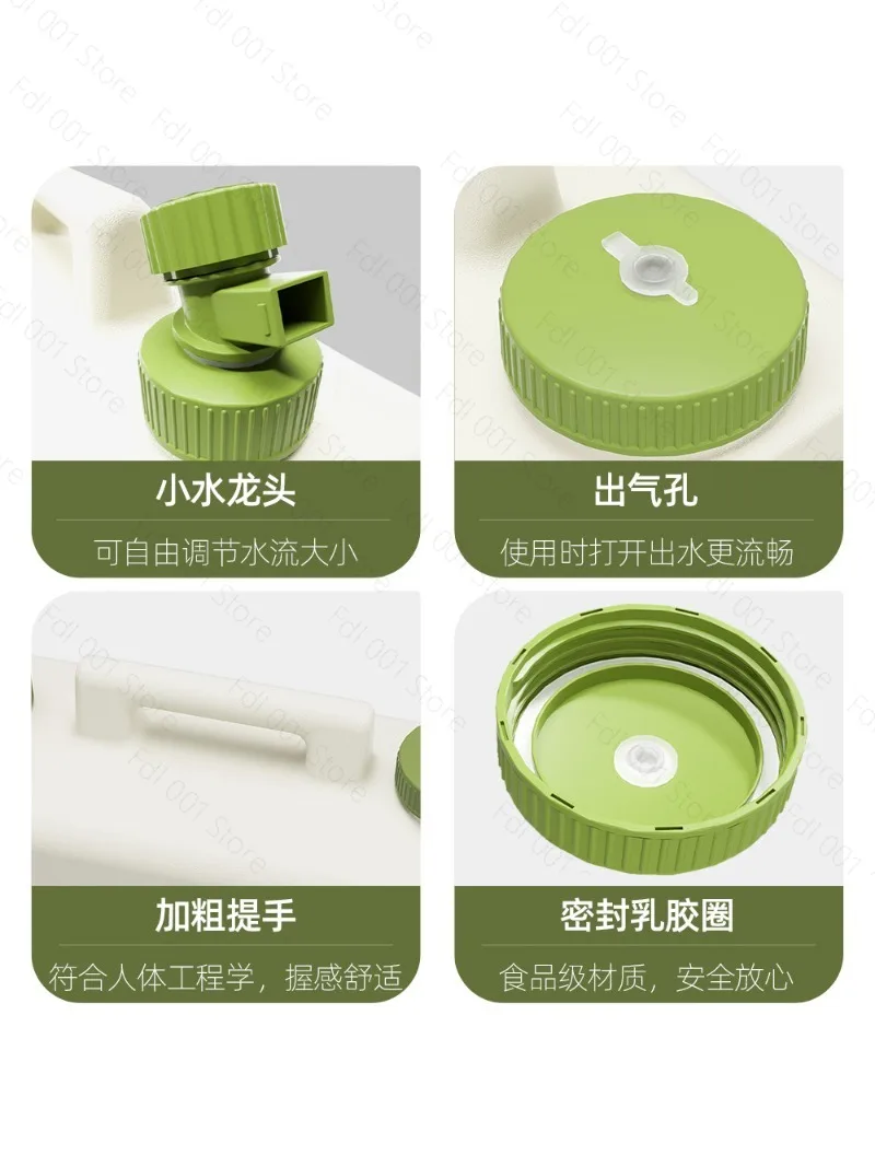 Manufacturer outdoor camping portable portable car water storage tank with faucet food grade rectangular large-capacity bucket