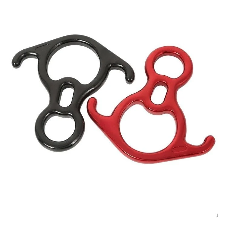 Outdoor mountaineering Rock climbing 8-ring descender Aerial work Rope descender 8-ring downhill equipment