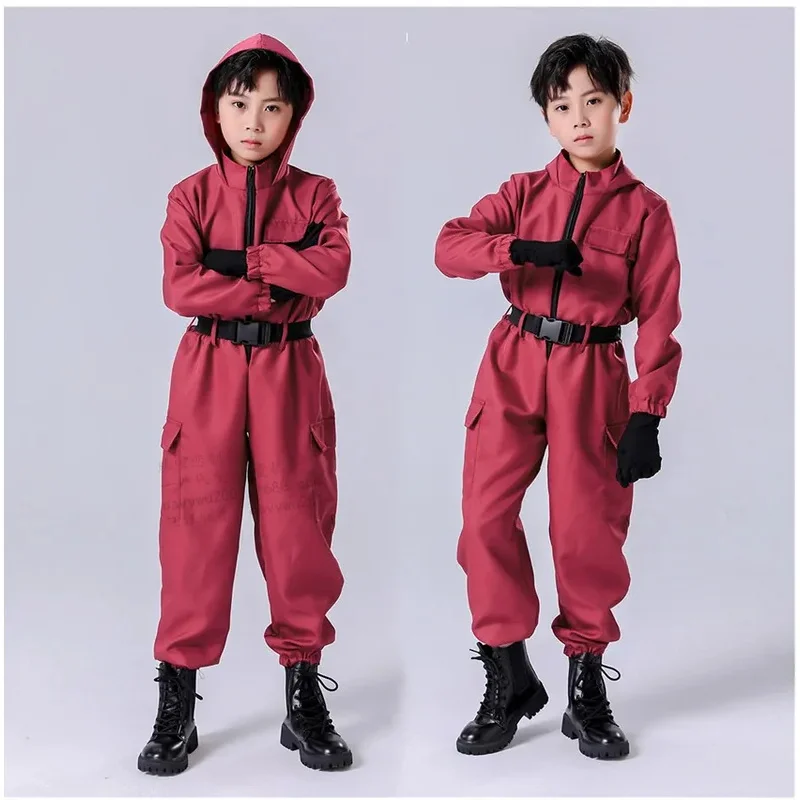 أزياء تنكرية مخصصة ملابس الأطفال بذلة حمراء للرجال والنساء سراويل تقليدية أداء المسرح أزياء الهالوين؛ 6