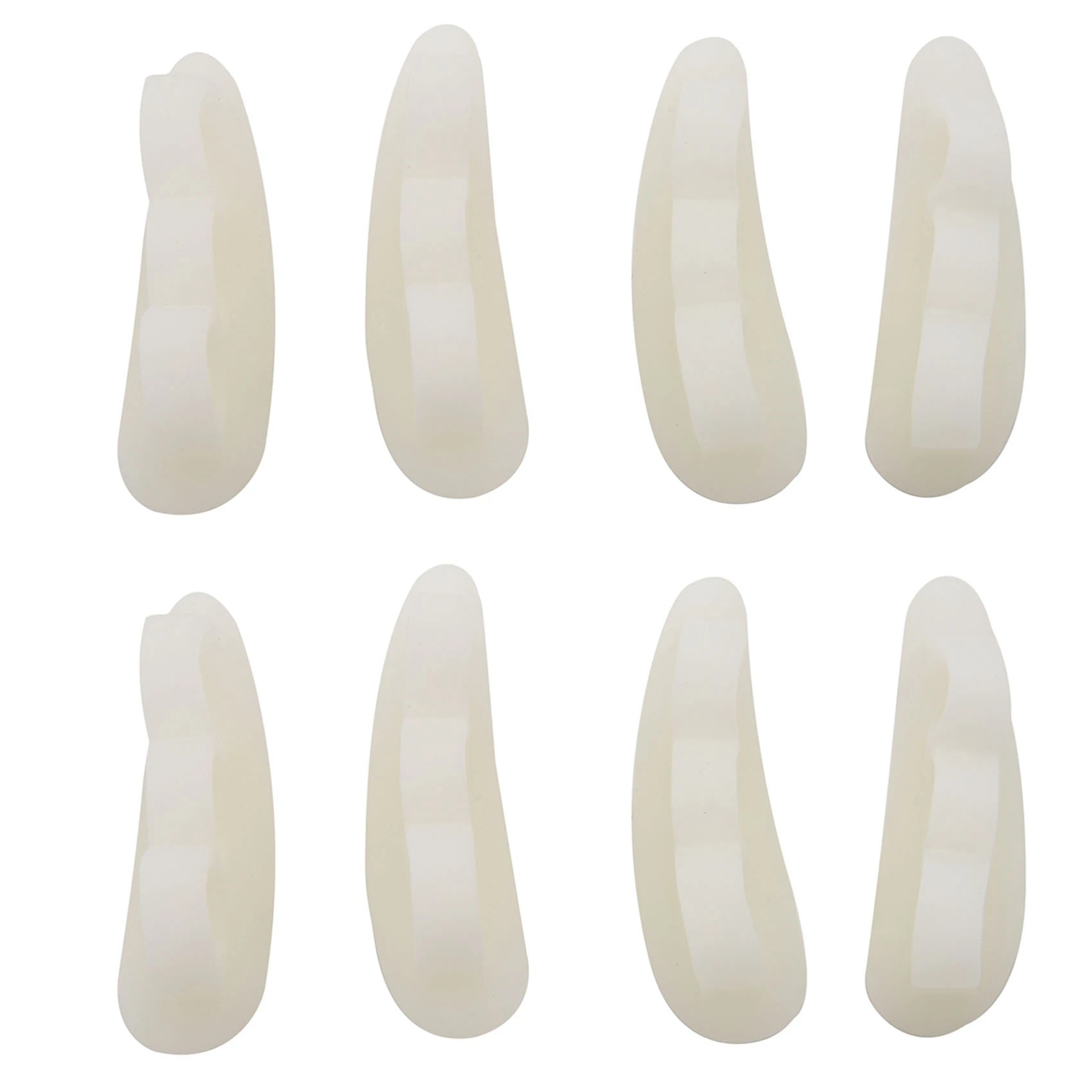 

AC93-Hammer Toe Straightener And Corrector 8 Pack Soft Gel Crests Splints Reduce Foot Pain