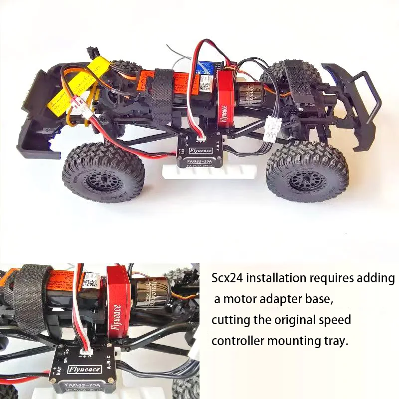 25A ESC 1212 3500KV Outer Rotor Motor Brushless Combo for TRX4M SCX24 FMS FCX18 FCX24 1/18 1/24 RC Crawler Accessories