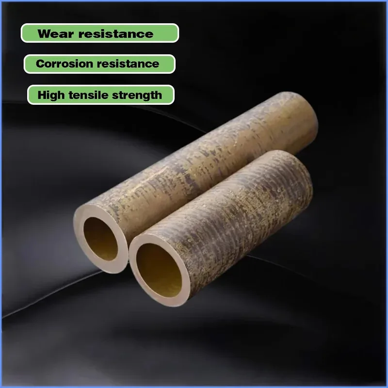 Tin Bronze Tube Sleeve OD 25-70mm ID 15-50mm Length 100mm Wear Resistant Hollow Brass Pipe