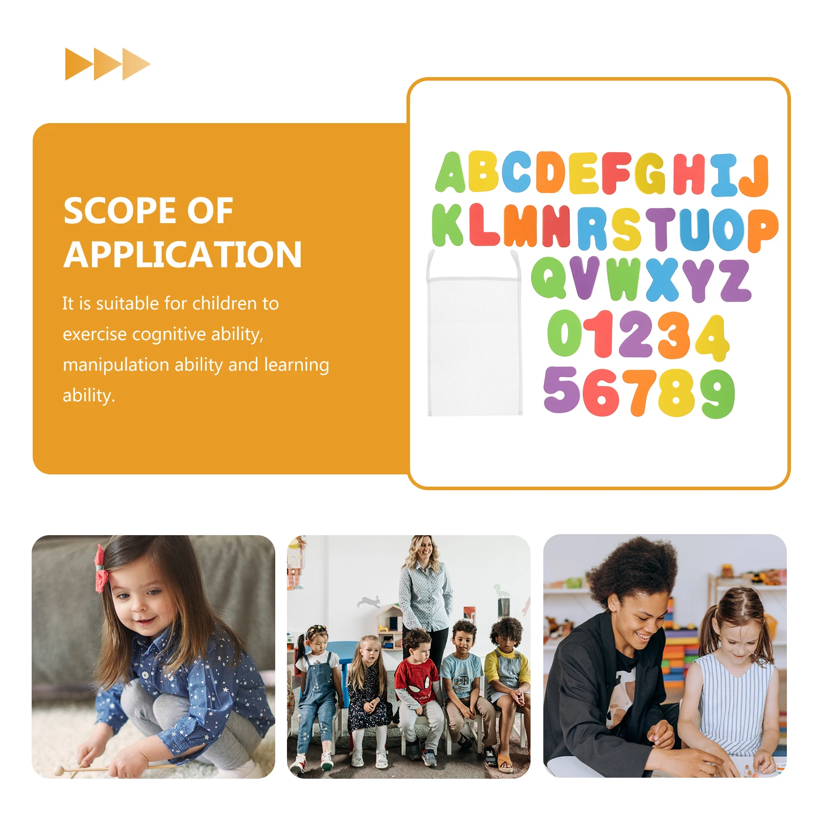 1 Juego de juguetes con números del alfabeto, Material EVA, seguro, ligero, aprendizaje cognitivo de Color, concepto Montessori para niños