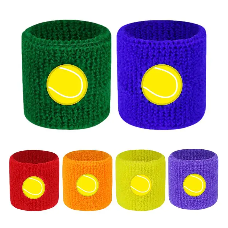 Wrist Sweatbands For Kids Tennis Wrist Bands Moisture Wicking Wristbands For Tennis Basketball Football Running Boys Girls