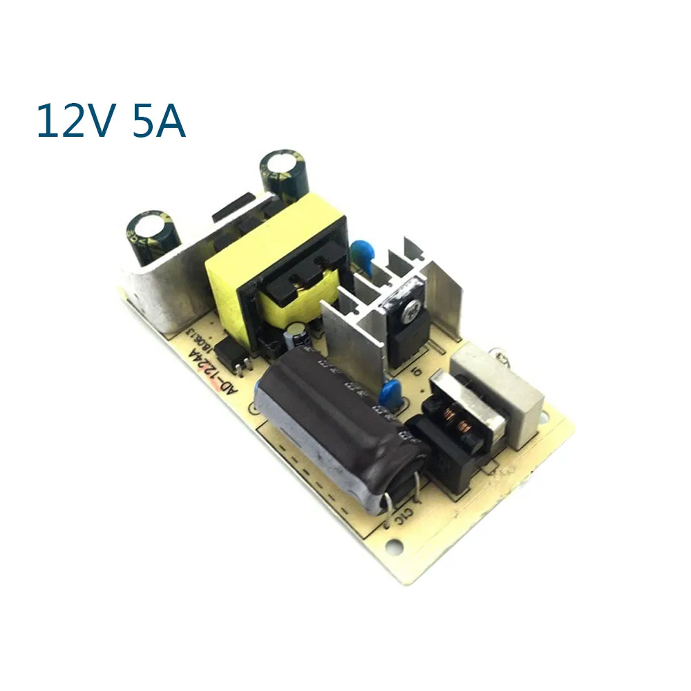 

DC 12V 5A Switching Power Supply Module AC-DC Power Supply Board AC100-240V to DC 12V Power Supply Module 99% Work Efficienc