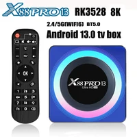 X88 PRO 13 Android 13 TV Box Rockchip RK3528 2.4G 5G Wifi6 BT 8K Decodificación 16G 32G 64G