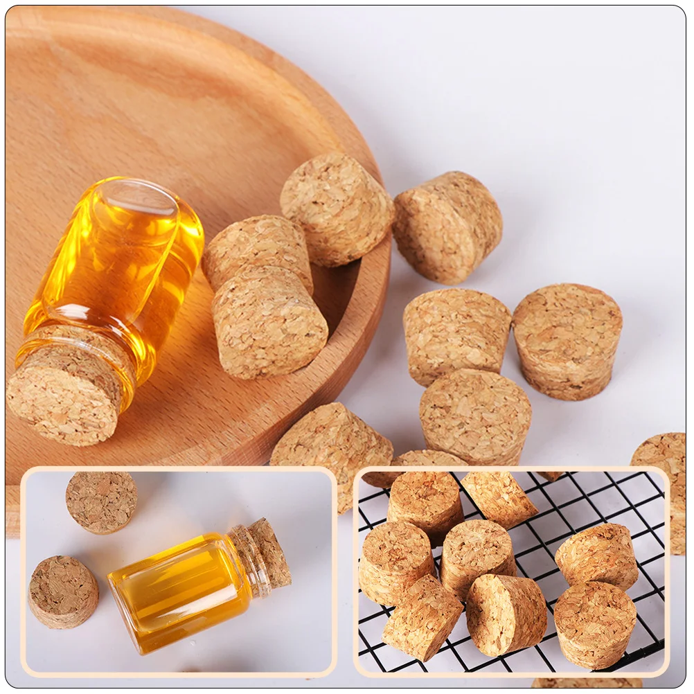 

60Pcs Bottles Cork Stoppers Bottle Cork Stoppers Bottle Sealing Covers Glass Bottles Cork Bottle Plug