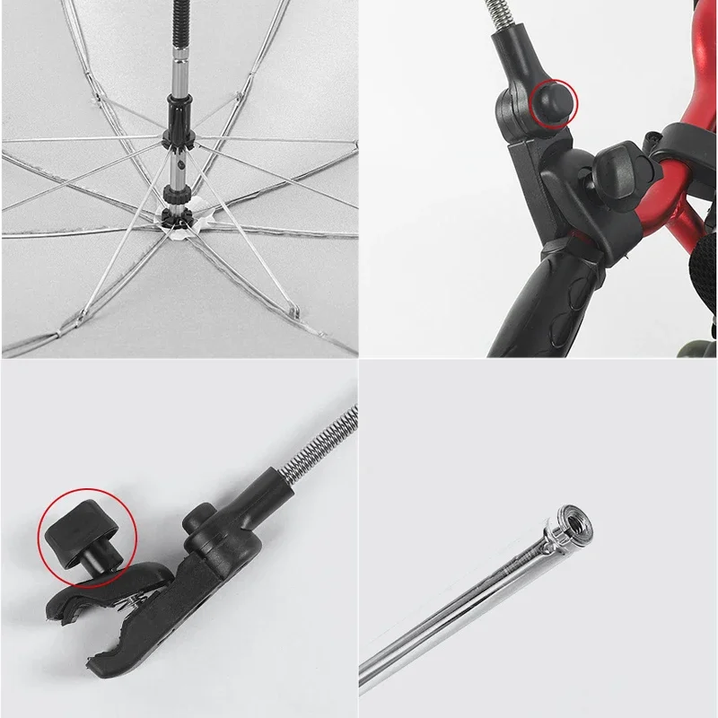 Baby Stroller Umbrella Baby Stroller Umbrella Children's Umbrella UV Resistant Sunshade Umbrella Walking Tool for Children 6