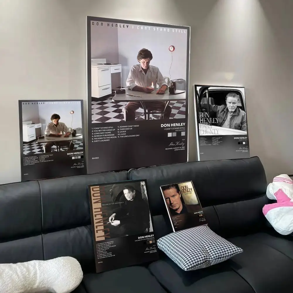 Singer D-Don Henley Poster Home Wall Decor Artwork Prints for Living Room Bedroom Apartment Decoration