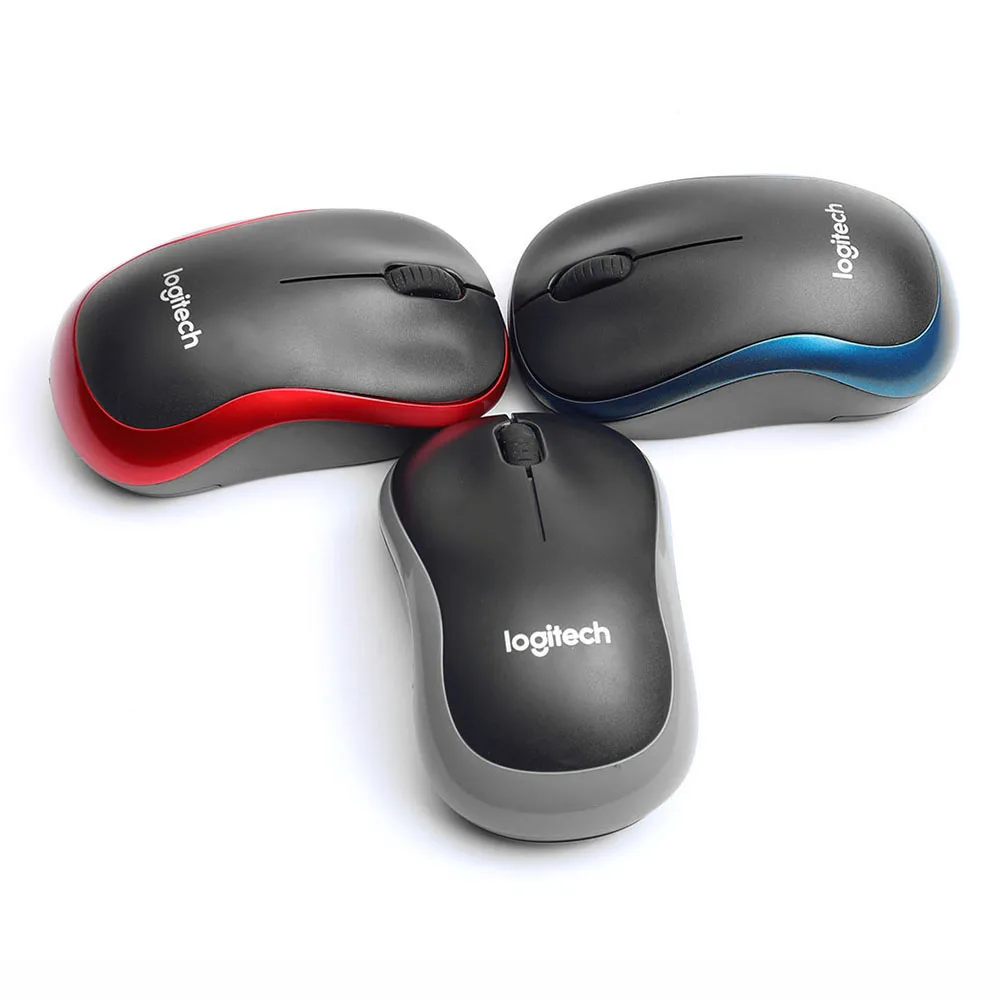 Logitech M185 Wireless Mouse 1000DPI 2.4Ghz Optical Ergonomic Design Desktop Office Gaming Mini Portable Energy-saving Mouse