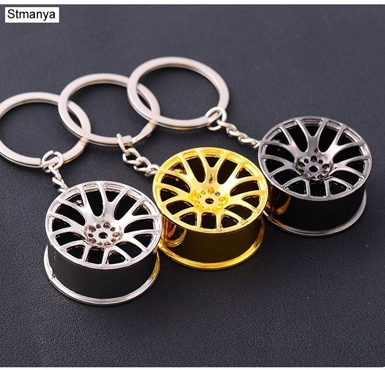

Wheel Rim Key chain Hot SALE High Quality metal Keychain Car Key Chain Key Ring wheel hub Key ring wholesale #1-17156