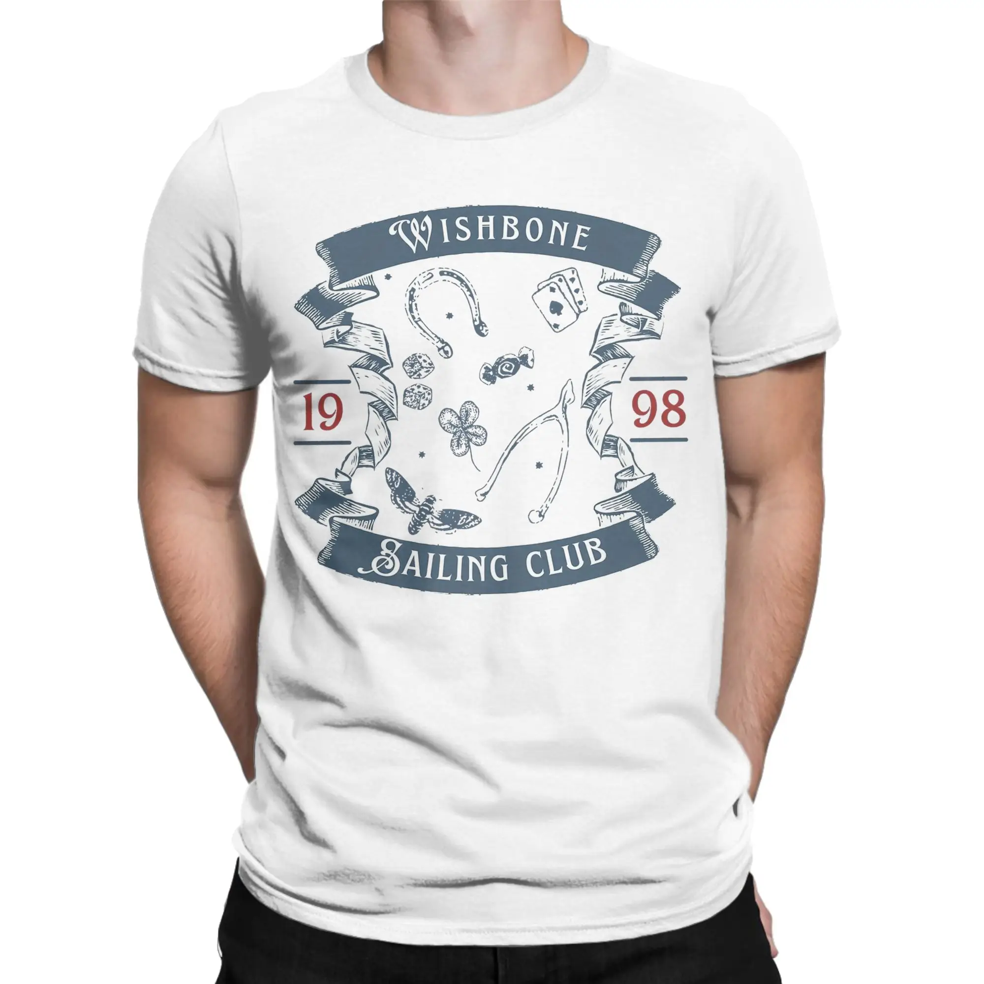 Men's Wishbone Sailing Club 1998 Conan Gray T Shirt  Cotton Tops Funny Short Sleeve Crew Neck Tee Shirt Summer T-Shirts