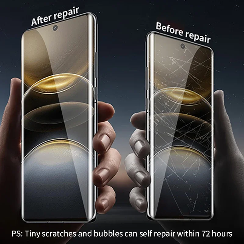 2-4Pcs โค้งเต็มรูปแบบฟิล์ม Hydrogel สําหรับ Vivo X100 Ultra X200 X100S X90S X90 X80 X70 Pro PLUS ป้องกันหน้าจอสําหรับ V40e V30e V40 V30