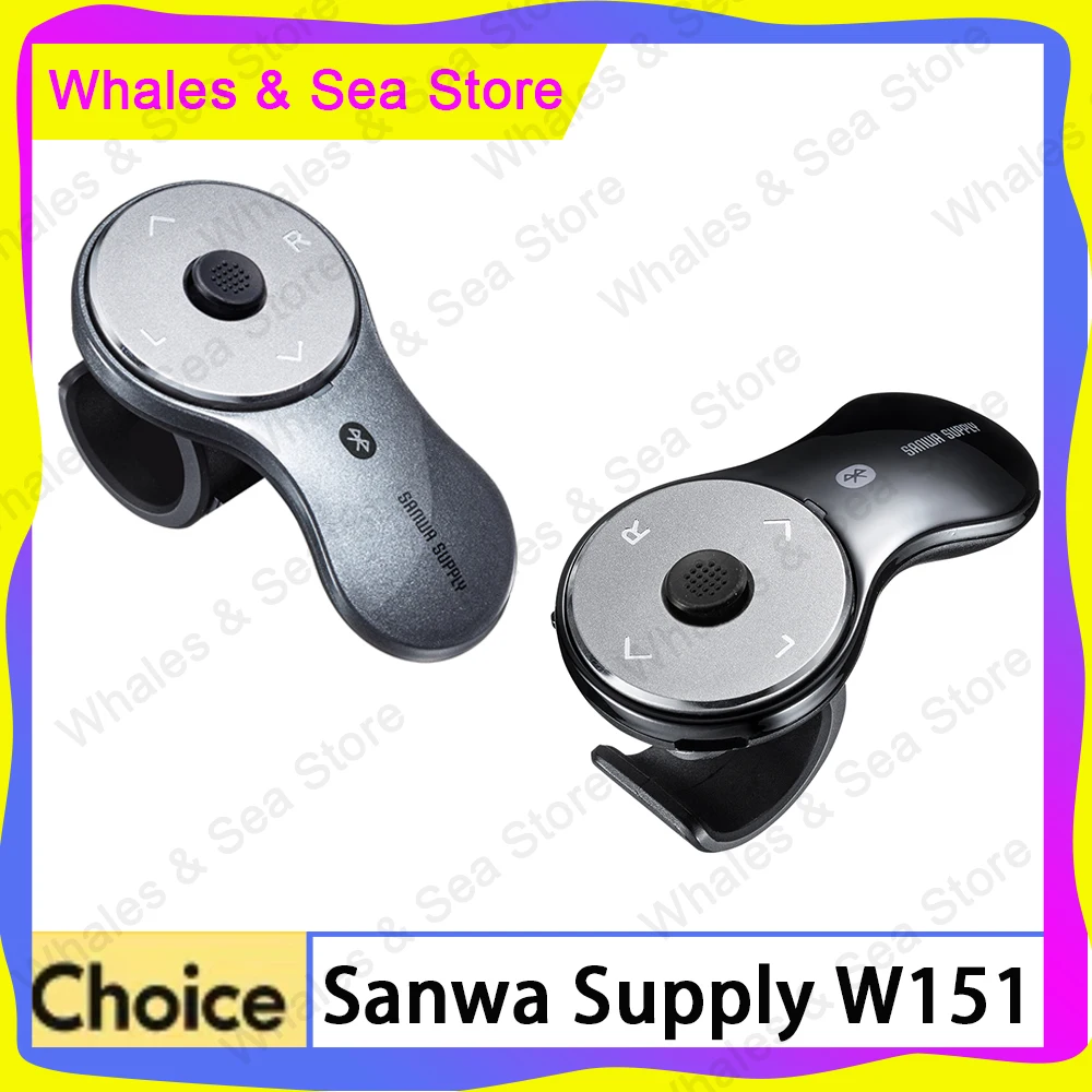 

Sanwa Supply W151 Ring Mouse Mini Charging Wireless Midair Mouse Bluetooth 2mode Originality Portable Office Ppt Mouse Gifts
